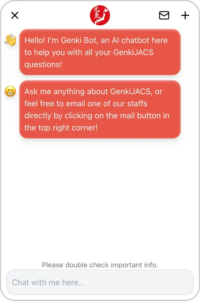 GenkiJACS Chatbot