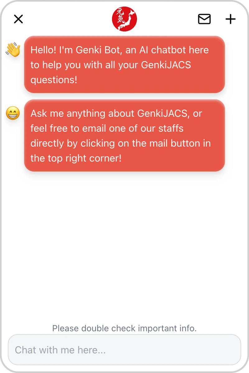 GenkiJACS Chatbot